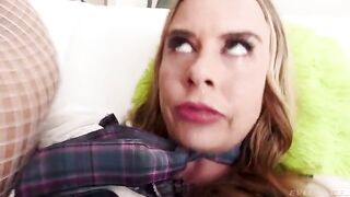 An angel with a daring anal character