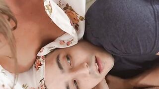 The guy gently interacted with the hole of a sexy redhead MILF