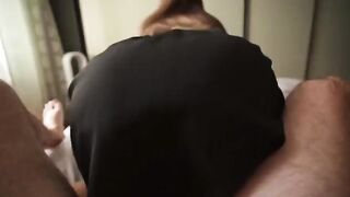 A hot step sister seduced me after catching me jerking off