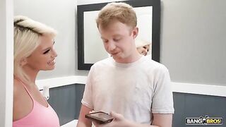 A mom can spoil her child in the most sensual way, especially in POV style
