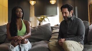A girl is caught in an intense, forbidden encounter with a black man