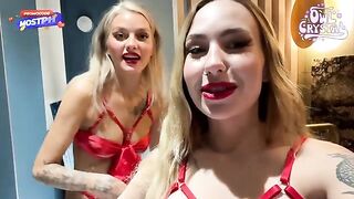 A girl is having fun with two guys in an amateur homemade scene