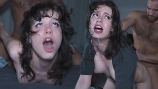 A slobbering slut is getting roughly fucked, matching her intense appeal