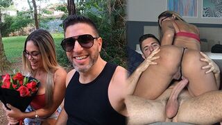 Pick up a beautiful Brazilian woman in the park and fuck her hard