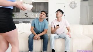 Hot mom swap action with a group of horny guys and gals