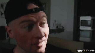 The guy's dick is busy, but you can fuck it with your hand in the mouth