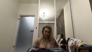 A hot blonde is waiting for you at her home, alone and eager