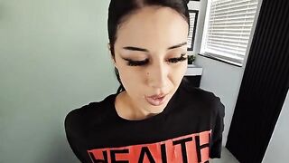 A goth girl felt the power of a strong cock