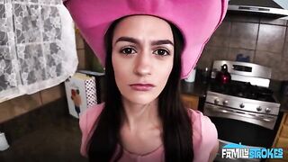The cowgirl got a cock after the minet of passion