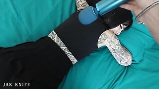 A girl has sex with her new vibrating toy in a commercial