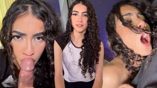 A girl is having fun with her young and beautiful body