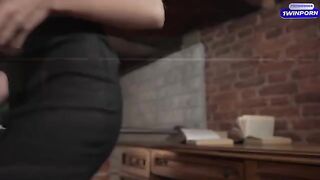 A cute girl is not only a good employee but also a great slut