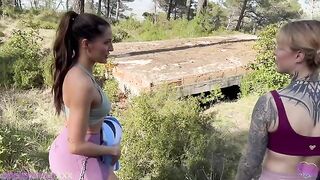 The guy did not take his girlfriend to the woods for nothing