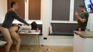 A man taught his girlfriend to share her cock for money