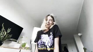 A hot blonde with perfect tits fucks hard and shows her mouth’s skills