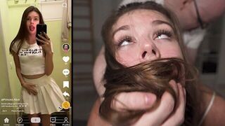 Girl gets fucked suddenly on the air