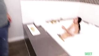 A juicy backside needs a cock, not just oil massages