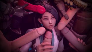 Hentai Valorant porn compilation (SFM/Blender) featuring the hottest agents