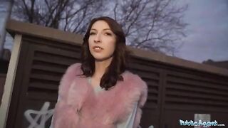 Public Agent Chanel Kiss gets fucked hard from behind for cash