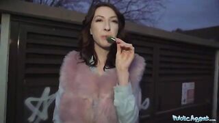 Public Agent Chanel Kiss gets fucked hard from behind for cash