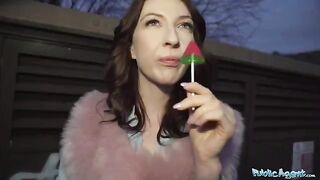 Public Agent Chanel Kiss gets fucked hard from behind for cash