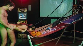 I showed my friend around my game room and things got steamy
