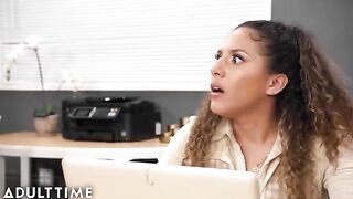 Accidental lesbian gangbang turns into an intense interracial group sex orgy
