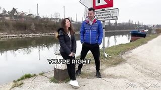 Public doggy style sex with Mini Julia, hungry for cock