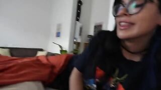 A man fucked her girlfriend in a steamy sleepover surprise