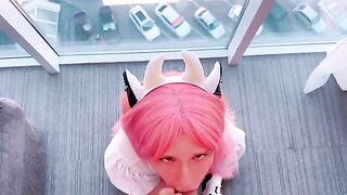 Don't swallow till I cum, or you're out of the game!
