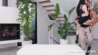 The guy is having fun with an nice girl in this video