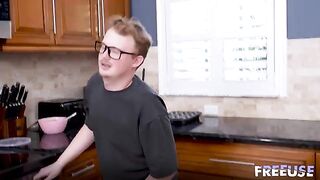 It's not easy to get off a dick, especially on the couch
