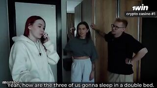 I jerk off calmly while my GF gets fucked
