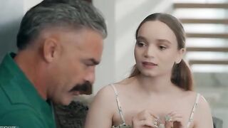 My stepdaughter prepared for the first date, and she looked stunning!