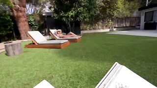 A stepbrother fucked his stepsister outdoors hard