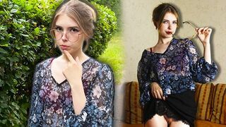 The serious-looking girl turns out to be quite adventurous in bed