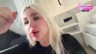 A juicy girl is bending over, showing her ass and begging for sex