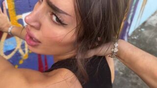 You can moan, you can scream, but you can't stop it - Sisi Rose's wild public ride