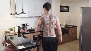 The coffee got cold while the MILF was finishing up hard