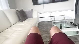 A thick girl gets her pussy stuffed by her stepbrother in a taboo scene