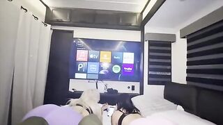 A friend came to my wife, and we fucked both girls in an intense threesome