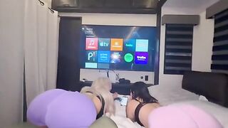 A prank with a stepsister turned into an unexpected threesome adventure