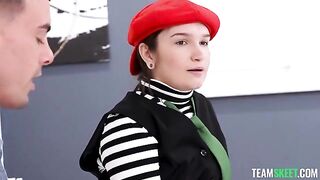 A girl with a nice ass exposes herself on a public spot in 2026