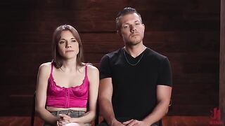 He has complete control over this hot brunette, and she's loving it
