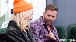 I sat the girl on my cock, and her moans were louder than my thoughts
