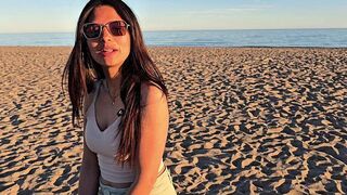 An empty beach isn't the best place for a steamy encounter