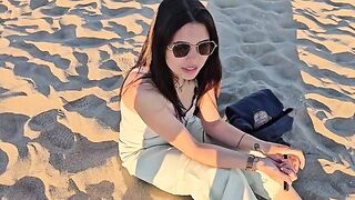 An empty beach isn't the best place for a steamy encounter