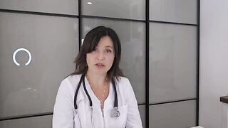 A happy and juicy patient was examined by a doctor in this steamy scene