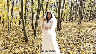A wedding day is not a barrier for a hot and passionate encounter