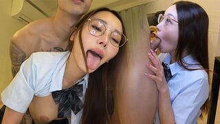 An Eastern beauty reached orgasm during a rough encounter